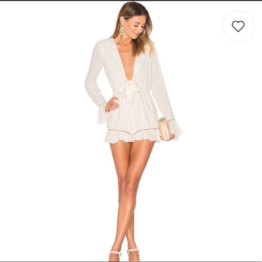 Tula Rosa white romper / jumpsuit